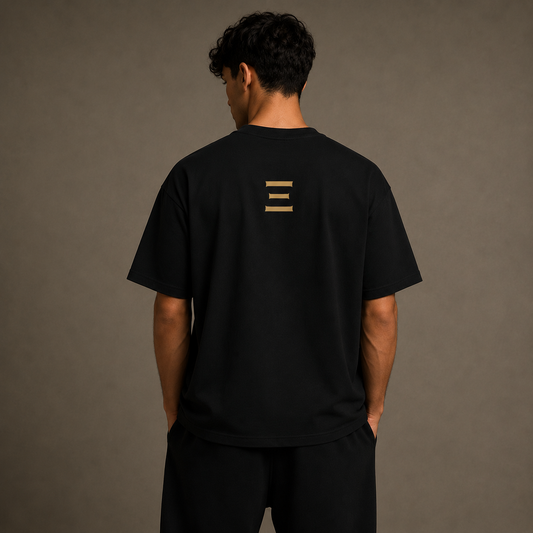 UNFILTERT Signature Oversized T-Shirt – Black/Gold