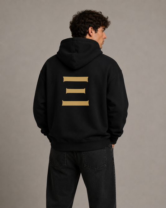 Sweat à capuche épais Signature UNFILTERT – Noir/Or