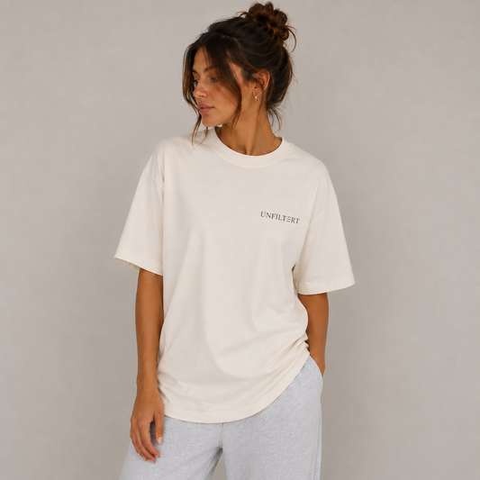 T-shirt oversize UNFILTERT – Natural Raw