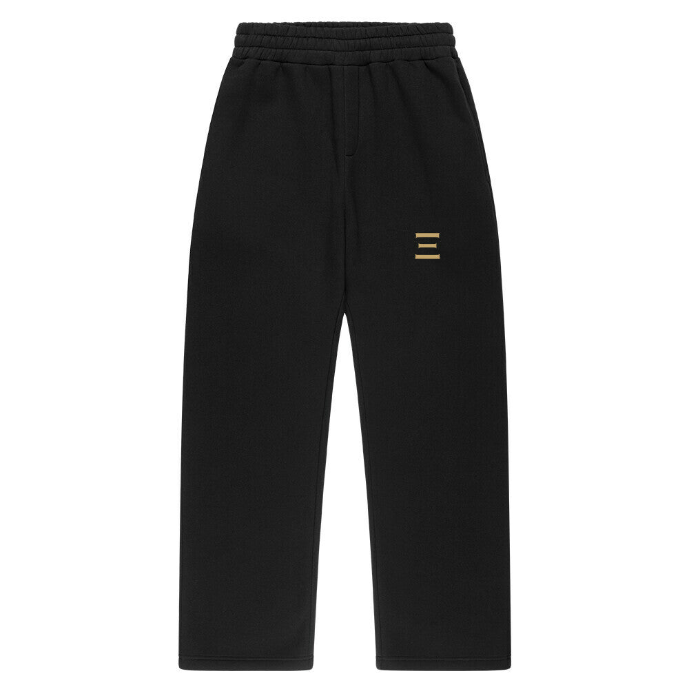 UNFILTERT Signature Oversized Sweatpants in Schwarz mit goldenem Signature-Logo und modernem Oversized Fit